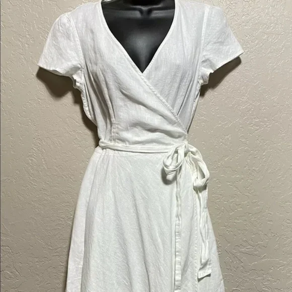 Polo Ralph Lauren | Dresses | Polo Ralph Lauren Wrap Maxi Dress Womens 0 Linen  White | Poshmark